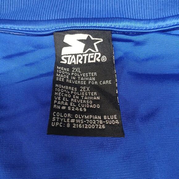 Vintage Starter DZL Shooter Sleeveless Pullover Jersey Shirt, 2XL, Olympian Blue - Picture 6 of 7
